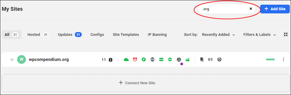 WPMU DEV: The Hub - search feature.